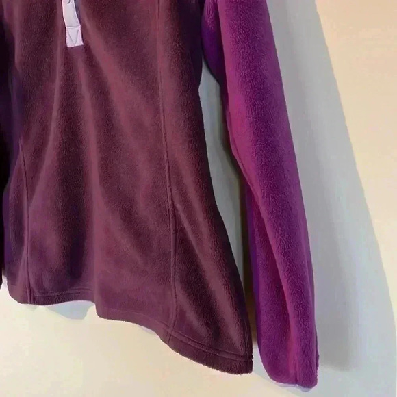 Columbia Fleece Pullover Purple Maroon Women's Medium - Picture 6 of 12
